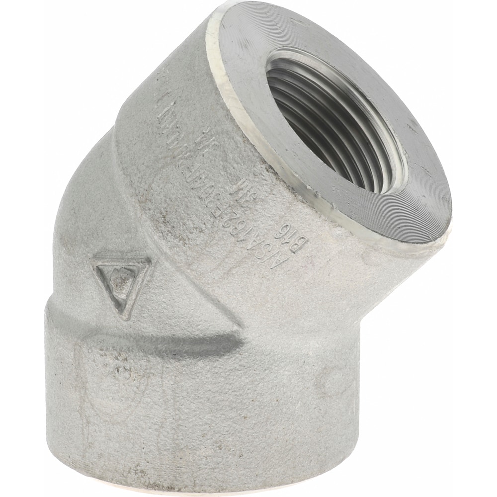 Merit Brass 3402D-12 Pipe 45 ° Elbow: 3/4" Fitting, 304 & 304L Stainless Steel Image