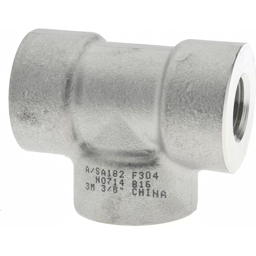 Value Collection SF213 Pipe Tee: 3/8" Fitting, 304 & 304L Stainless Steel Image