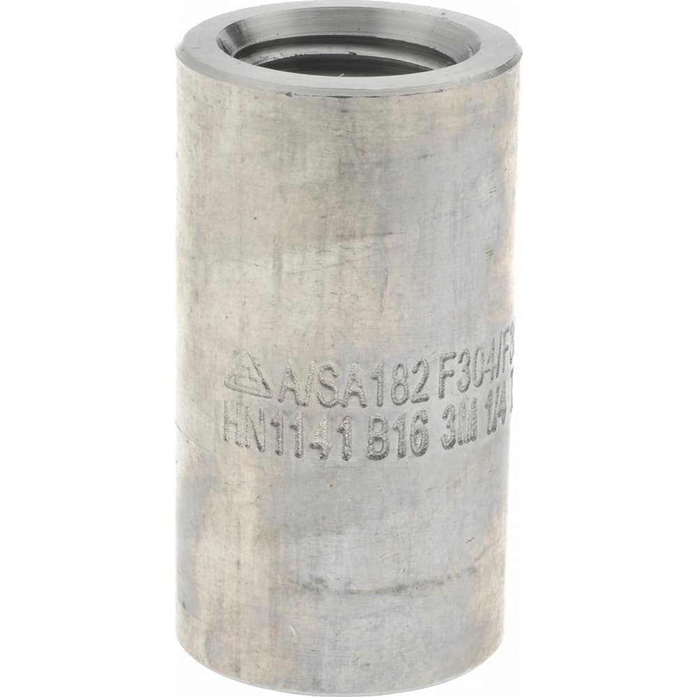 1-1/2" FNPT 304 STAINLESS STEEL 3000# COUPLING A/SA182 