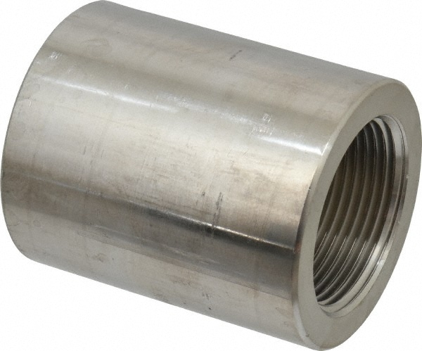 Merit Brass 3411D-20 Pipe Coupling: 1-1/4" Fitting, 304 & 304L Stainless Steel Image