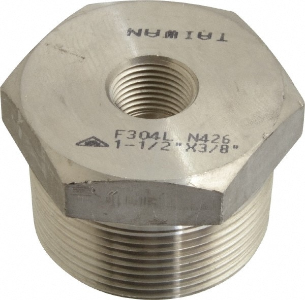 Merit Brass 3414D-2406 Pipe Bushing: 1-1/2 x 3/8" Fitting, 304 & 304L Stainless Steel Image