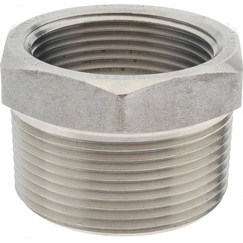 Merit Brass 3414D-2420 Pipe Bushing: 1-1/2 x 1-1/4" Fitting, 304 & 304L Stainless Steel Image