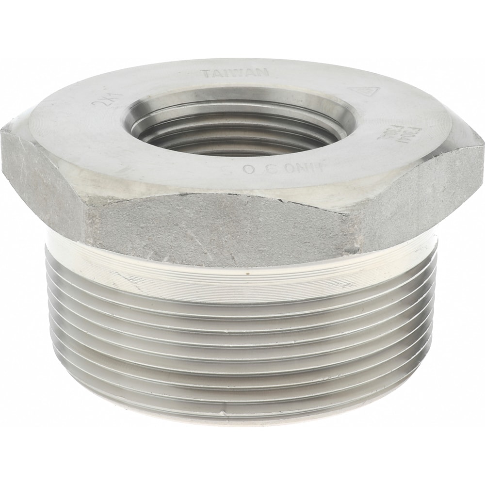 Merit Brass 3414D-3216 Pipe Bushing: 2 x 1" Fitting, 304 & 304L Stainless Steel Image