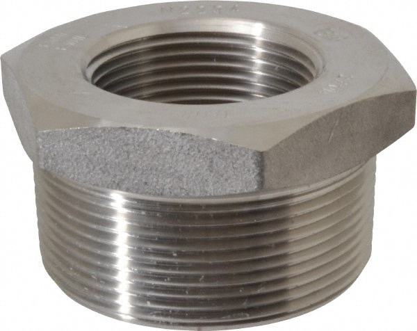 Merit Brass 3414D-3220 Pipe Bushing: 2 x 1-1/4" Fitting, 304 & 304L Stainless Steel Image