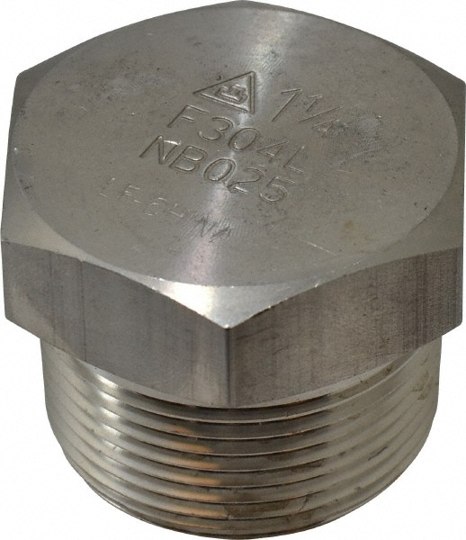 Value Collection SF228 Pipe Hex Plug: 1-1/4" Fitting, 304 & 304L Stainless Steel Image