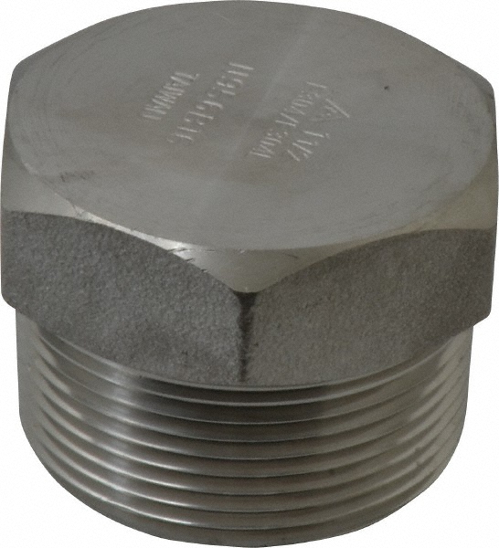 Merit Brass - 1-1/2" Grade 304/304L Stainless Steel Pipe Hex Head Plug ...