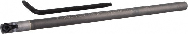 0.27" Min Bore, Right Hand Indexable Boring Bar