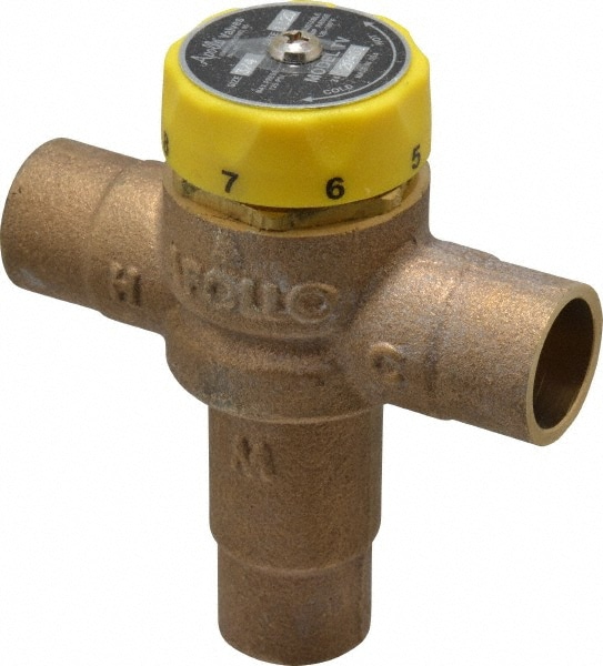 Tempering Valves; Pipe Size: 3/4 (Inch); End Connections: Soldered x Soldered ; Maximum Working Pressure (psi): 125 ; Material: Bronze