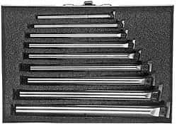 Everede Tool 2155 12, 6, 7, 7-5/8, 8-1/4, 8-3/4, 9-1/2" Max Bore, 11/32" Min Bore Smallest Bar, 3/4" Min Bore Largest Bar, Alloy Steel Indexable Boring Bar Set 