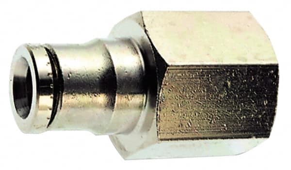 Norgren 102261028 Push-To-Connect Tube to Female & Tube to Female BSPP Tube Fitting: Female Adapter, Straight, 1/4" Thread 