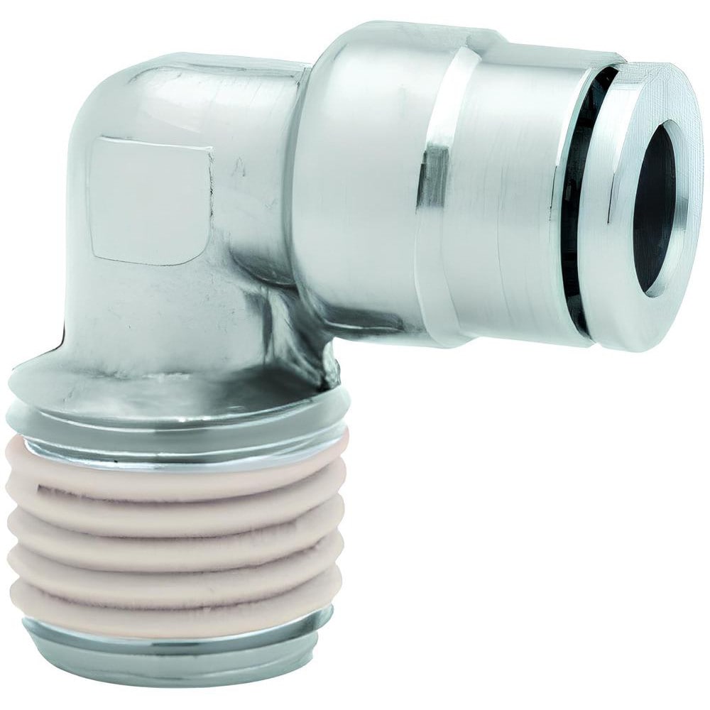 Push-To-Connect Tube to Male & Tube to Male BSPT Tube Fitting: 3/8" Thread