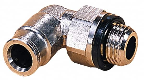 Norgren 102470505 Push-To-Connect Tube to Metric Thread Tube Fitting: 90 ° Swivel Elbow Adapter, M5 x 0.8 Thread 