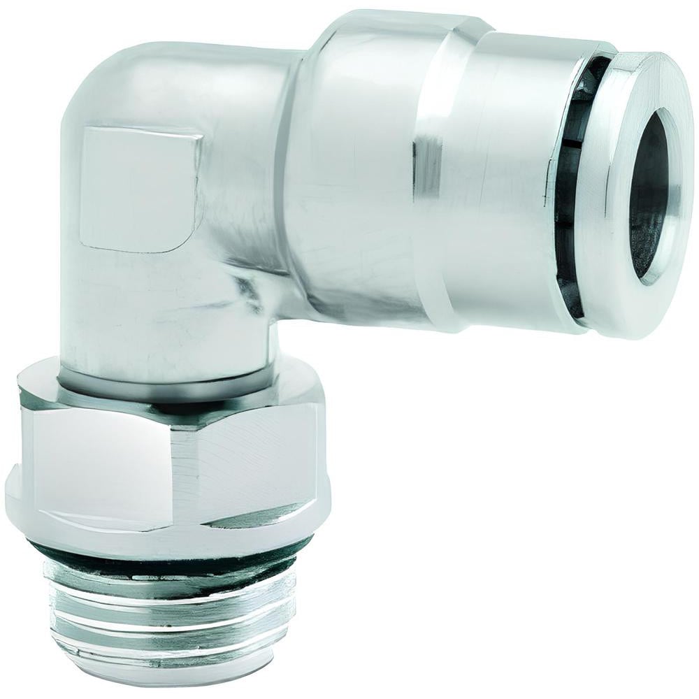 Push-To-Connect Tube to Male & Tube to Male BSPP Tube Fitting: 1/2" Thread