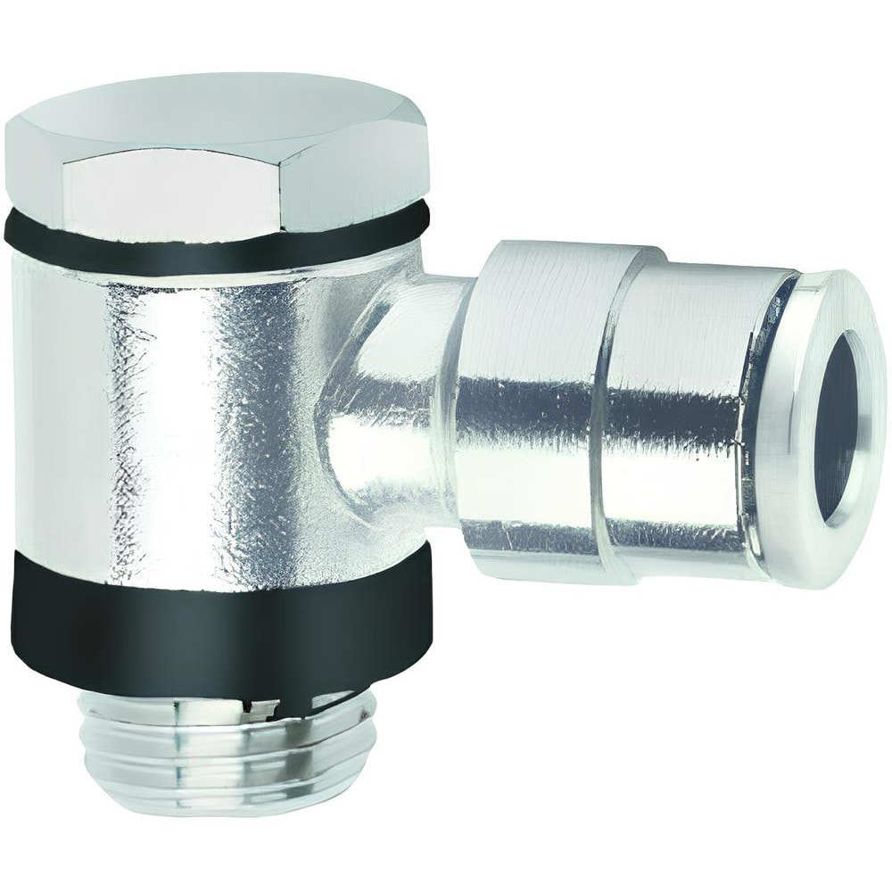 Push-To-Connect Tube to Male & Tube to Male BSPP Tube Fitting: Elbow Banjo Assembly, 1/8" Thread