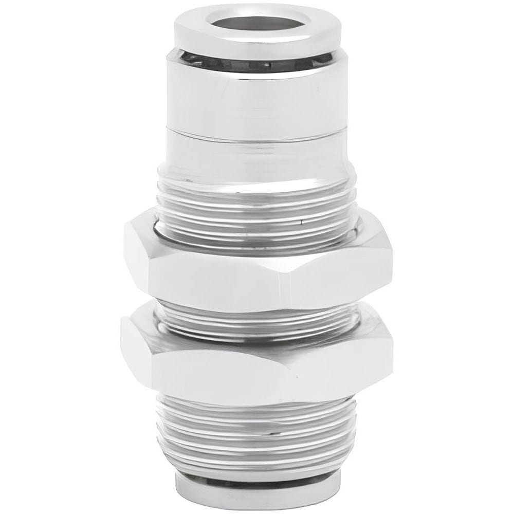 Push-To-Connect Tube to Tube Tube Fitting: Bulkhead Connector, M20 x 1.5 Thread