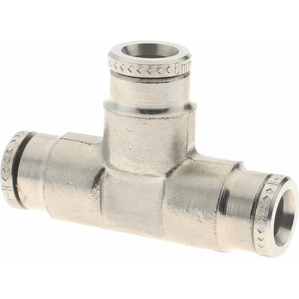 Push-To-Connect Tube to Tube Tube Fitting: Tee Connector, Tee