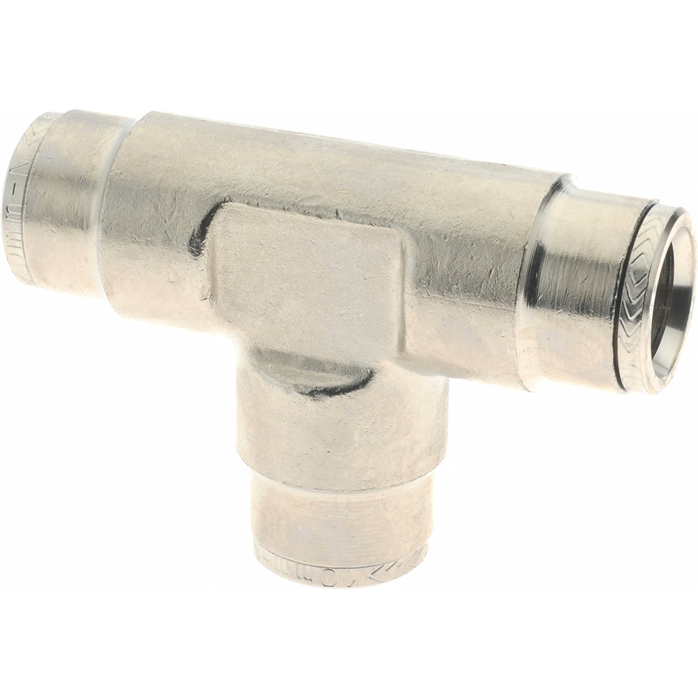 Norgren 100601000 Push-To-Connect Tube to Tube Tube Fitting: Tee Connector, Tee Image