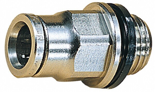 Push-To-Connect Tube to Metric Thread Tube Fitting: Adapter, Straight, M5 x 0.8 Thread