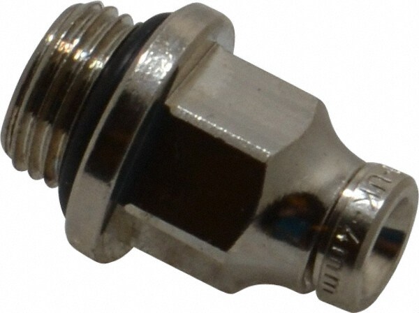 Push-To-Connect Tube to Male & Tube to Male BSPP Tube Fitting: Adapter, Straight, 1/8" Thread