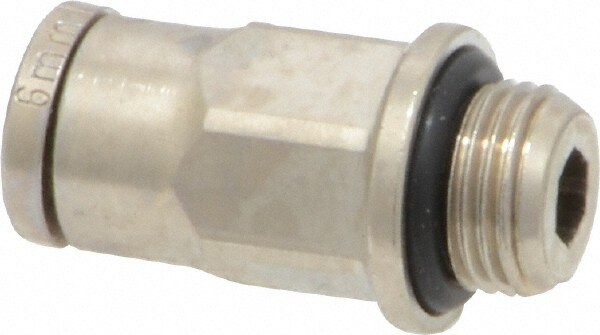 Push-To-Connect Tube to Male & Tube to Male BSPP Tube Fitting: Adapter, Straight, 1/8" Thread
