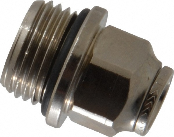 Norgren 102251048 Push-To-Connect Tube to Metric Thread Tube Fitting: Adapter, Straight, 1/2" Thread Image