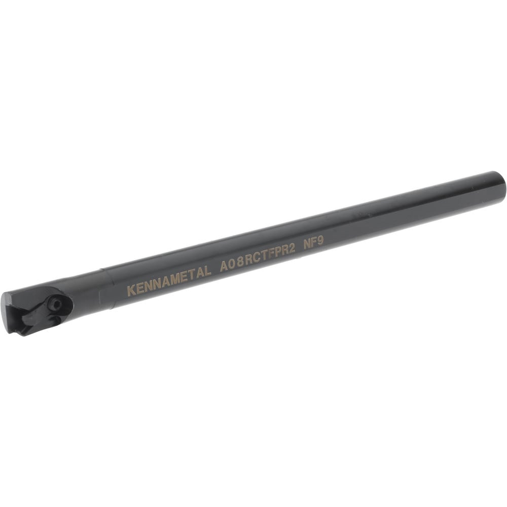 Indexable Boring Bar: A08CTFPR2, 15.24 mm Min Bore Dia, Right Hand Cut, 1/2" Shank Dia, Steel
