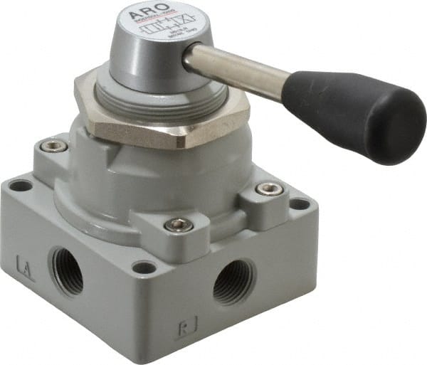 ARO/Ingersoll-Rand Manually Operated Valve: 0.38″ NPT Outlet, Rotary  Lever, Lever  Manual Actuated 08046468 MSC Industrial Supply