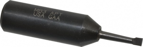 APT MB3 Boring Bar: 1/8" Min Bore, 5/8" Max Depth, Right Hand Cut, C2 Solid Carbide Image