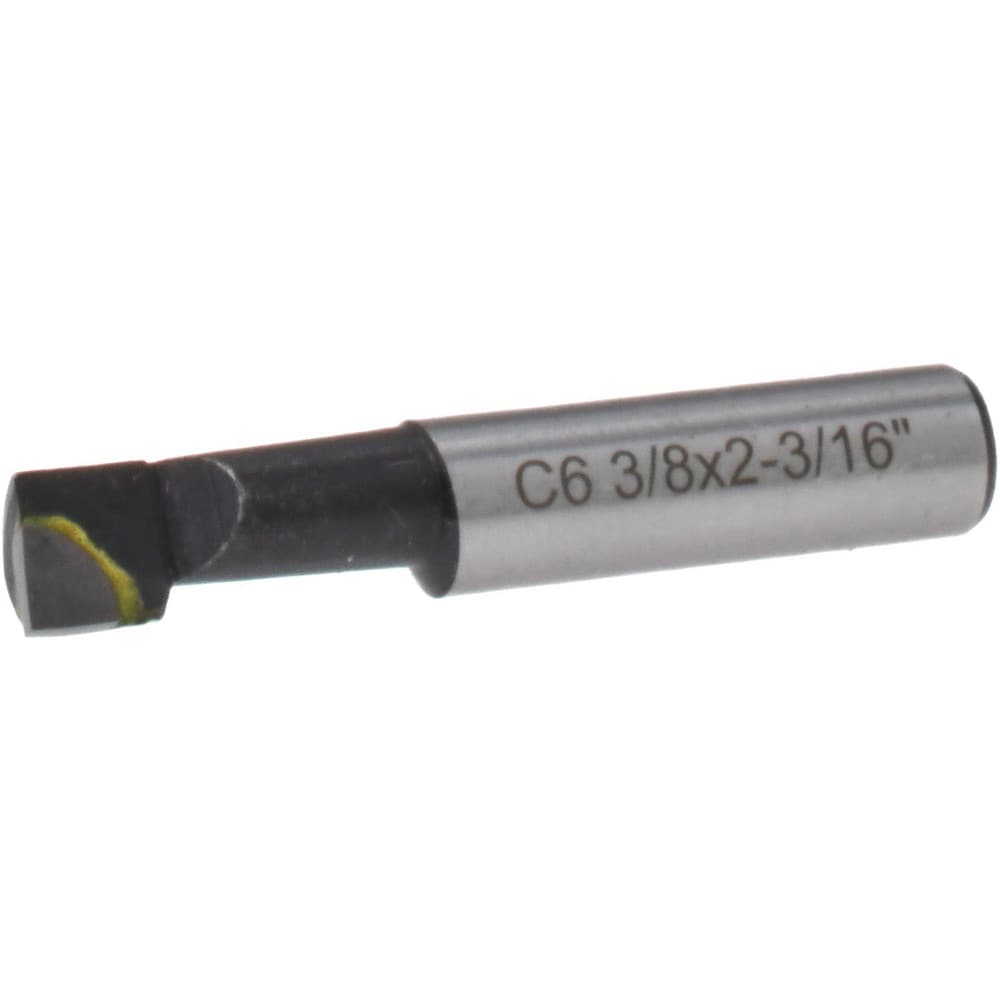 Boring Bar: 3/8" Min Bore Dia, 15/16" Max Bore Depth, Right Hand, 3/8" Shank Dia, C2 Carbide-Tipped