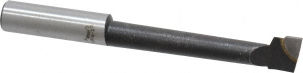 Boring Bar: 7/16" Min Bore Dia, 2-1/4" Max Bore Depth, Right Hand, 3/8" Shank Dia, C2 Carbide-Tipped