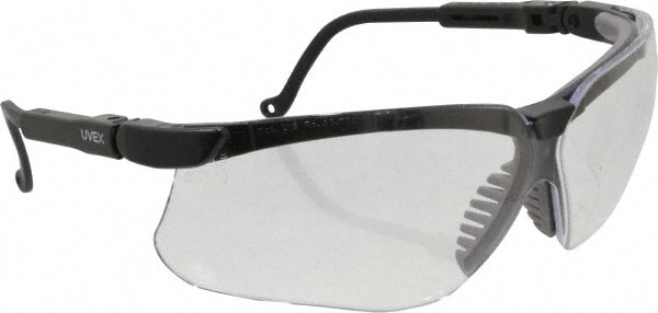 Safety Glass: Scratch-Resistant, Polycarbonate, Clear Lenses, Full-Framed, UV Protection