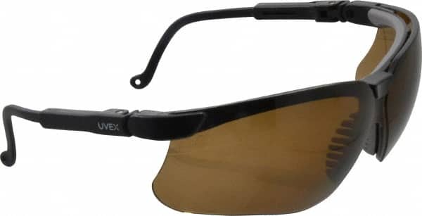 Uvex S3201 Safety Glass: Scratch-Resistant, Polycarbonate, Espresso Lenses, Full-Framed, UV Protection 