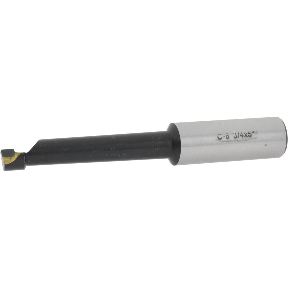 Boring Bar: 9/16" Min Bore Dia, 3" Max Bore Depth, Right Hand, 3/4" Shank Dia, C2 Carbide-Tipped