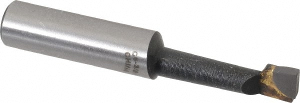Boring Bar: 5/16" Min Bore Dia, 1-1/8" Max Bore Depth, Right Hand, 3/8" Shank Dia, C6 Carbide-Tipped