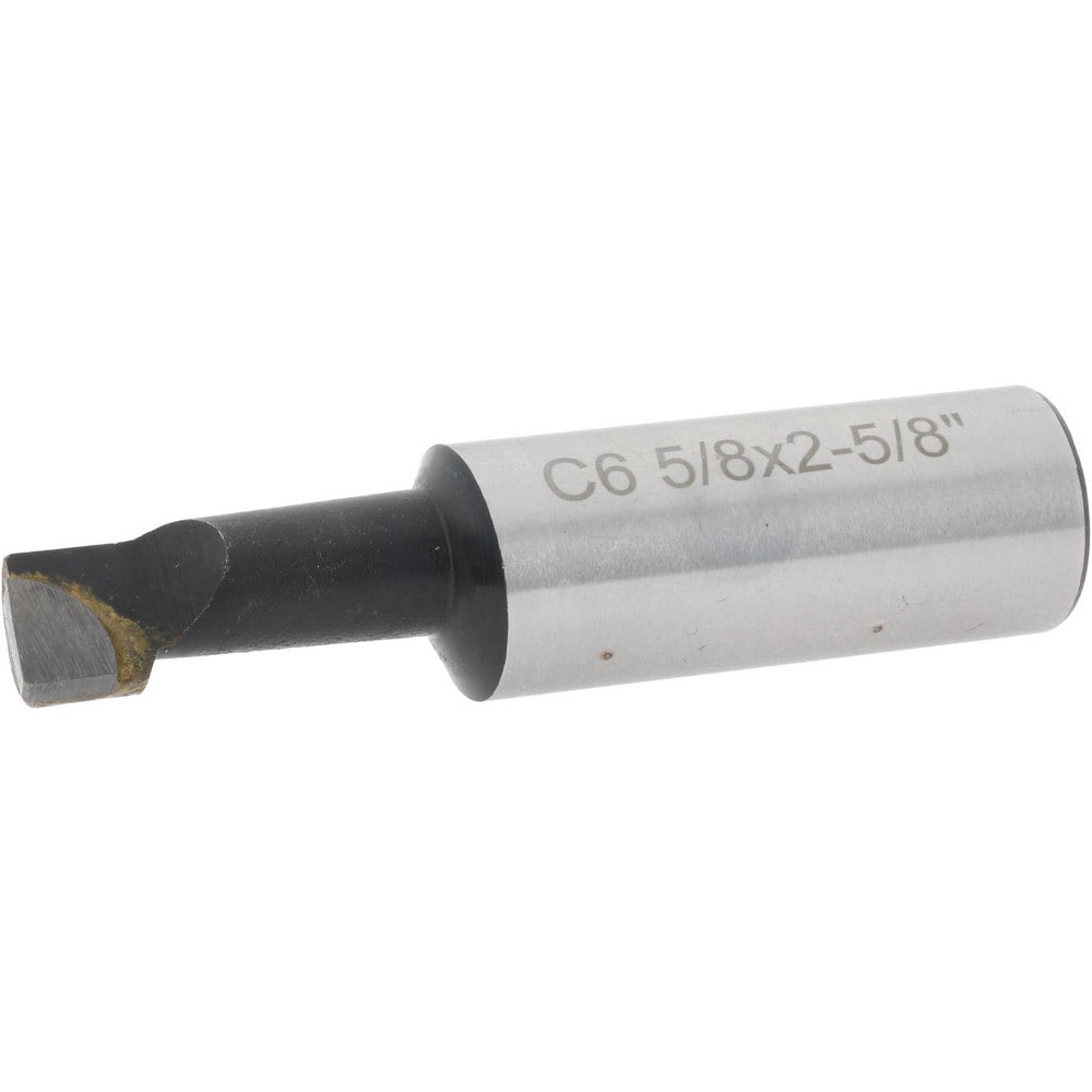 Boring Bar: 7/16" Min Bore Dia, 1-1/8" Max Bore Depth, Right Hand, 5/8" Shank Dia, C6 Carbide-Tipped