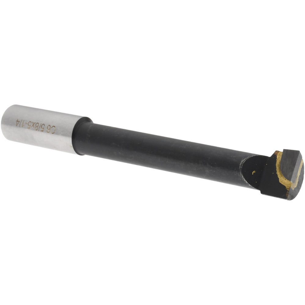 Boring Bar: 11/16" Min Bore Dia, 3-3/4" Max Bore Depth, Right Hand, 5/8" Shank Dia, C6 Carbide-Tipped