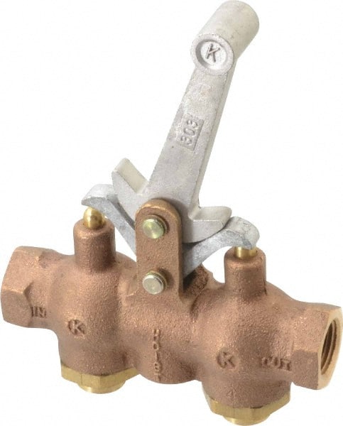 Kingston 303-4 Manually Operated Valve: Hoist Control Valve, Dead Man Style Lever Actuated 