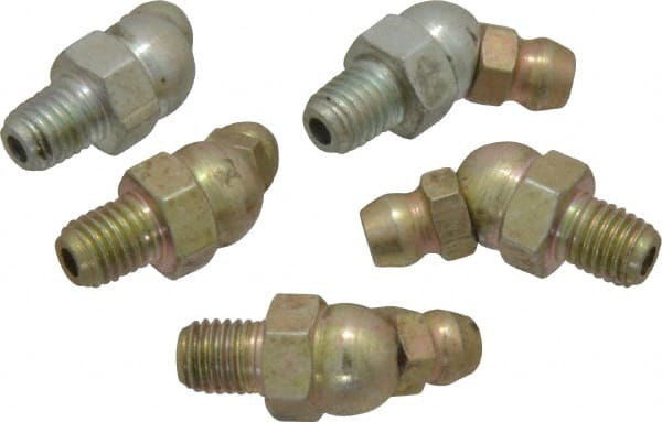 Standard Grease Fitting: 45 ° Head, 1/4-28 NF