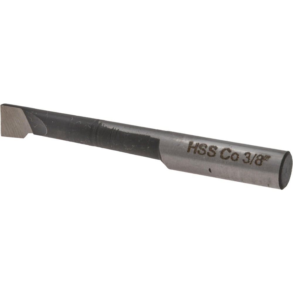 Boring Bar: 3/8" Min Bore Dia, 1-7/8" Max Bore Depth, Right Hand, 3/8" Shank Dia, M35 Cobalt