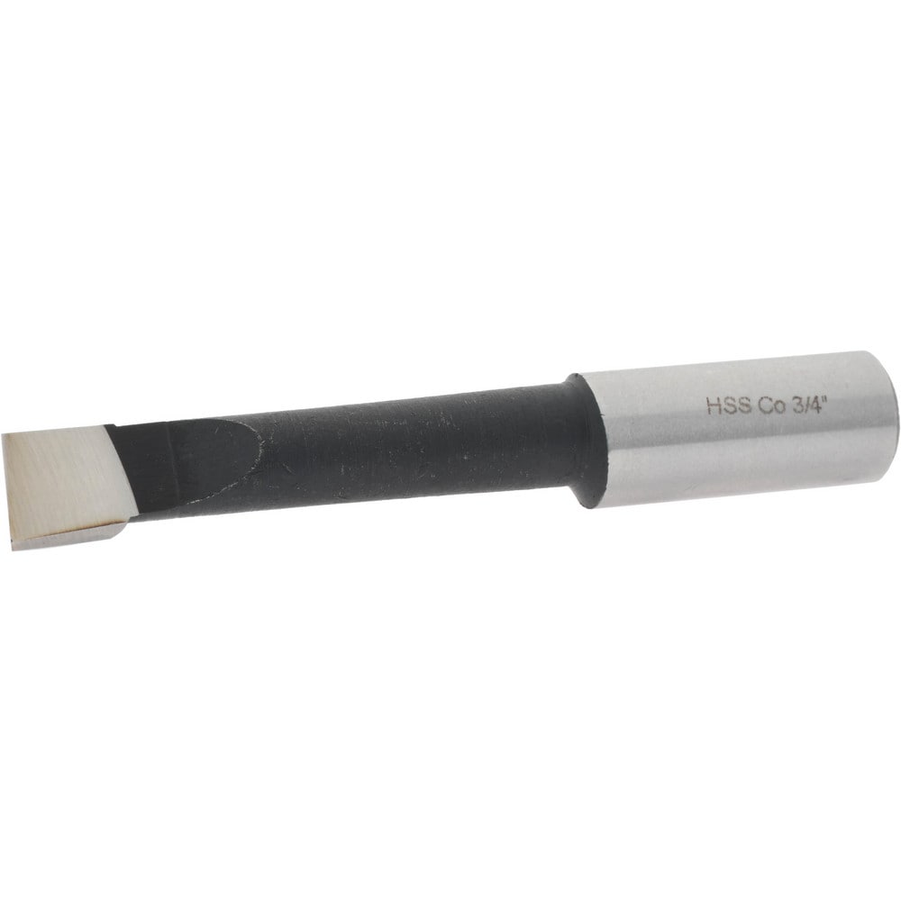 Boring Bar: 5/8" Min Bore Dia, 3-1/8" Max Bore Depth, Right Hand, 3/4" Shank Dia, M35 Cobalt