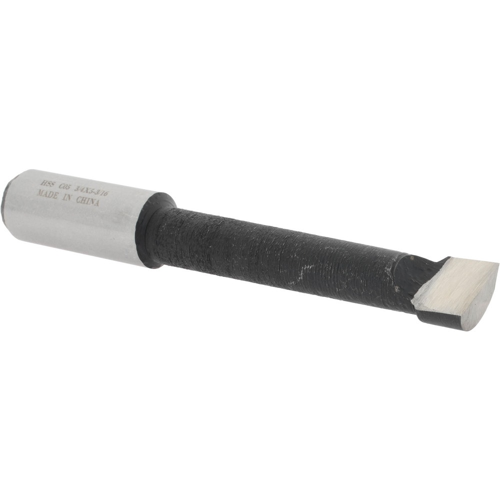 Boring Bar: 11/16" Min Bore Dia, 3-7/16" Max Bore Depth, Right Hand, 3/4" Shank Dia, M35 Cobalt