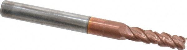 ProMax 120-01012 Corner Radius End Mill: 0.1563" Dia, 1/2" LOC, 0.01" Radius, 4 Flutes, Solid Carbide Image