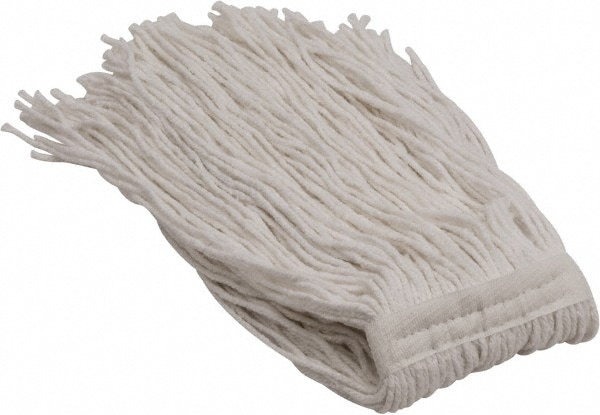 Wet Mop Cut: Clamp Jaw, Medium, White Mop, Rayon