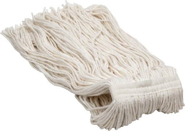 Wet Mop Cut: Clamp Jaw, X-Large, White Mop, Rayon