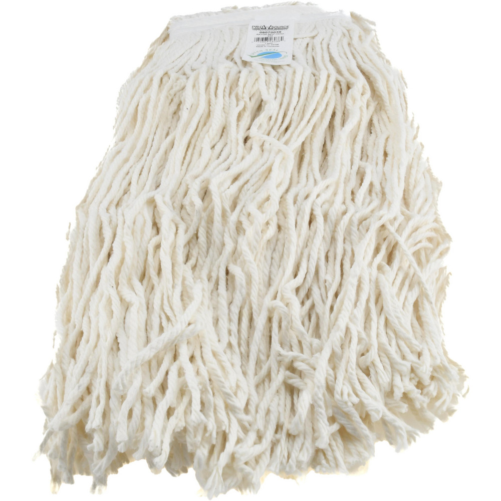 Wet Mop Cut: Clamp Jaw, X-Large, White Mop, Rayon