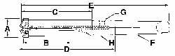 Allied Machine and Engineering 24025H-003I Indexable Spade Drill: 1-3/16 to 1-3/8" Dia, 7-3/8" Max Depth, Helical Flute Image