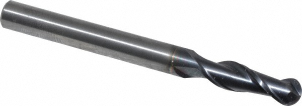 OSG HP421-1875-BN Ball End Mill: 0.1875" Dia, 0.625" LOC, 2 Flute, Solid Carbide Image