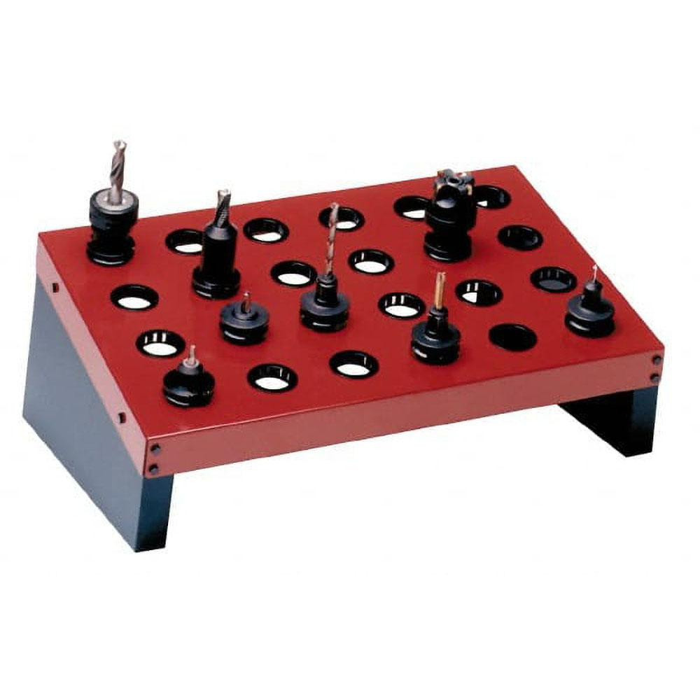 24 Hole CNC, HSK and Collet Platform - For Use with 40 Taper Tools, 27-1/4 Inches Wide x 13 Inches High x 20-1/4 Inches Deep