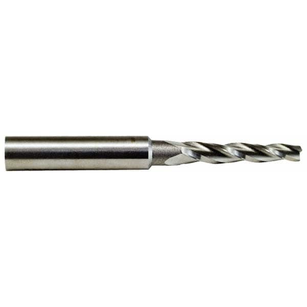 Made in USA R-813 Tapered End Mill: 7 ° per Side, 1/2" Small Dia, 3-1/4" LOC, 4 Flutes, High Speed Steel, Square End Image