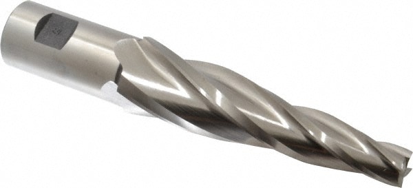 Made in USA O-1020 Tapered End Mill: 5 ° per Side, 5/8" Small Dia, 4 Flutes, High Speed Steel, Square End Image